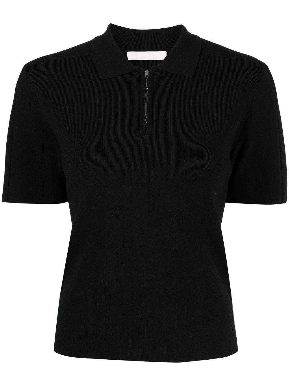 Dion Lee Poloshirt mit kurzem Reißverschluss - Schwarz von Dion Lee