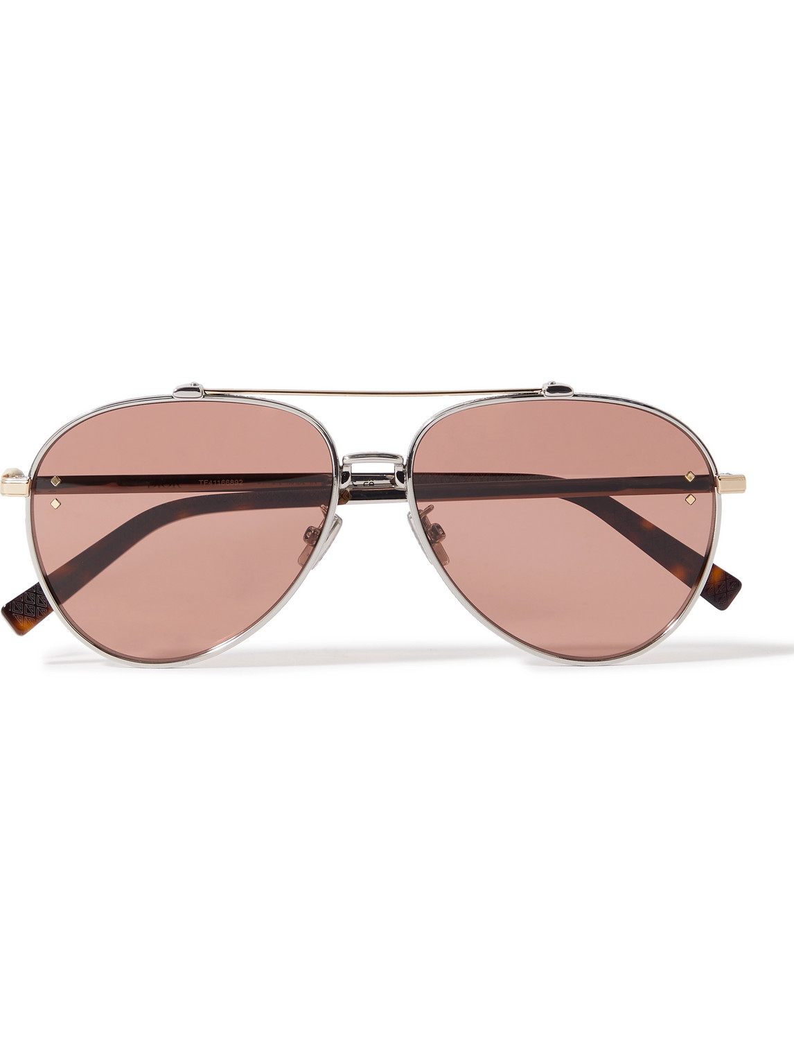 Dior Eyewear - CD Diamond A1U Aviator-Style Silver-Tone and Tortoiseshell Acetate Sunglasses - Men - Gold von Dior Eyewear