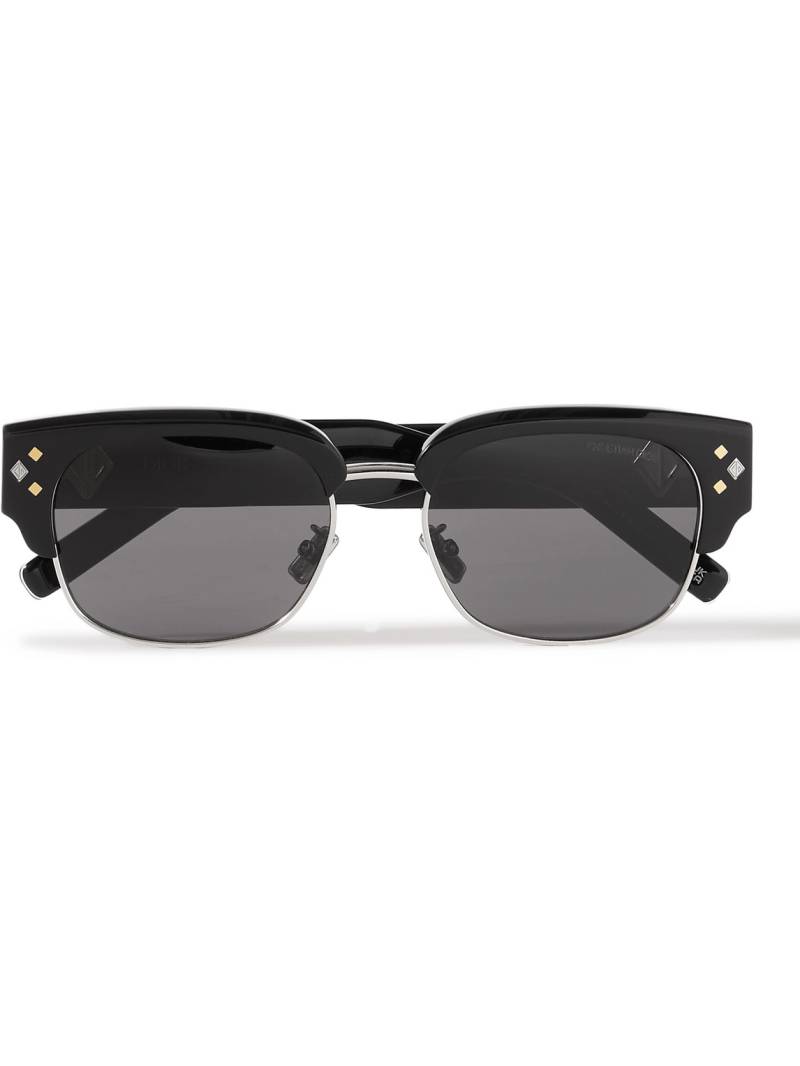 Dior Eyewear - CD Diamond C1U D-Frame Acetate and Silver-Tone Sunglasses - Men - Black Dior Eyewear - CD Diamond C1U D-Frame Acetate and Silver-Tone Sunglasses - Men - Black von Dior Eyewear