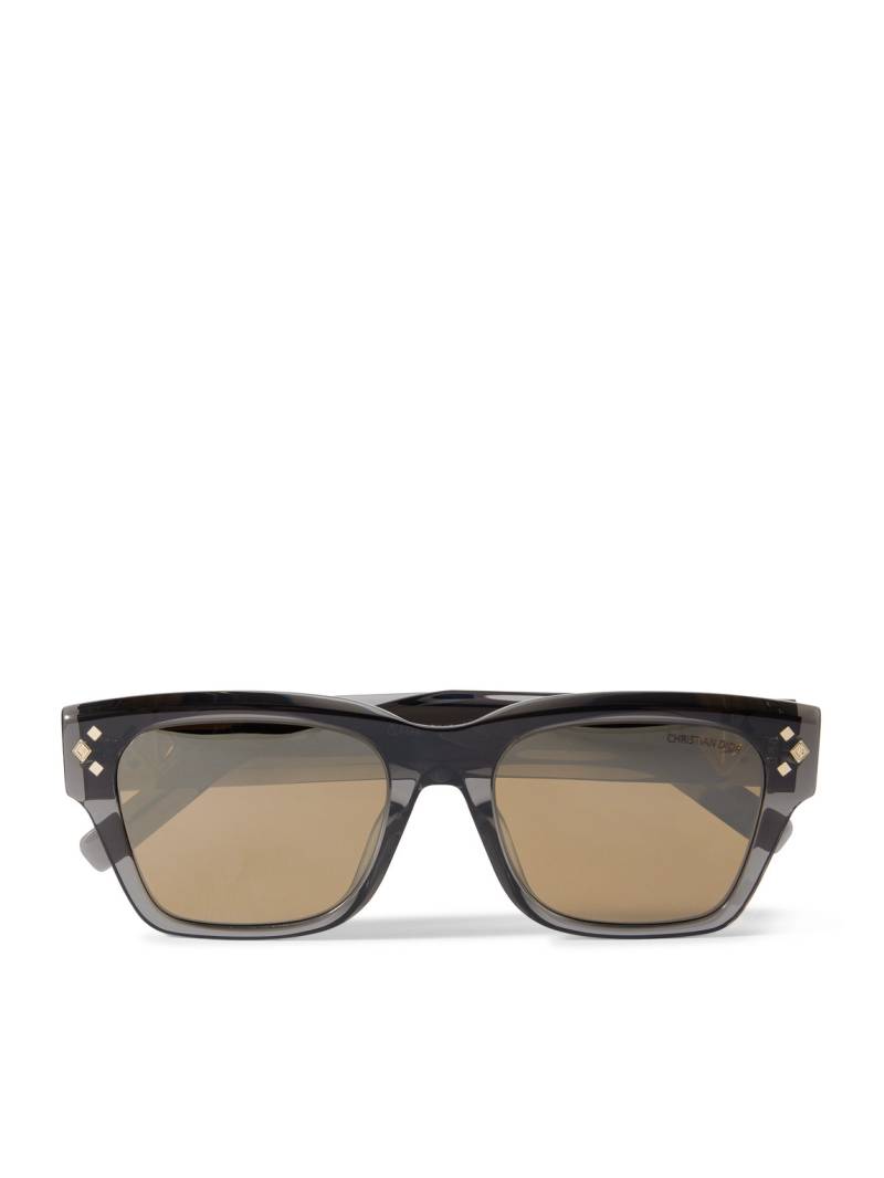Dior Eyewear - CD Diamond S2I D-Frame Acetate and Silver-Tone Sunglasses - Men - Gray Dior Eyewear - CD Diamond S2I D-Frame Acetate and Silver-Tone Sunglasses - Men - Gray von Dior Eyewear