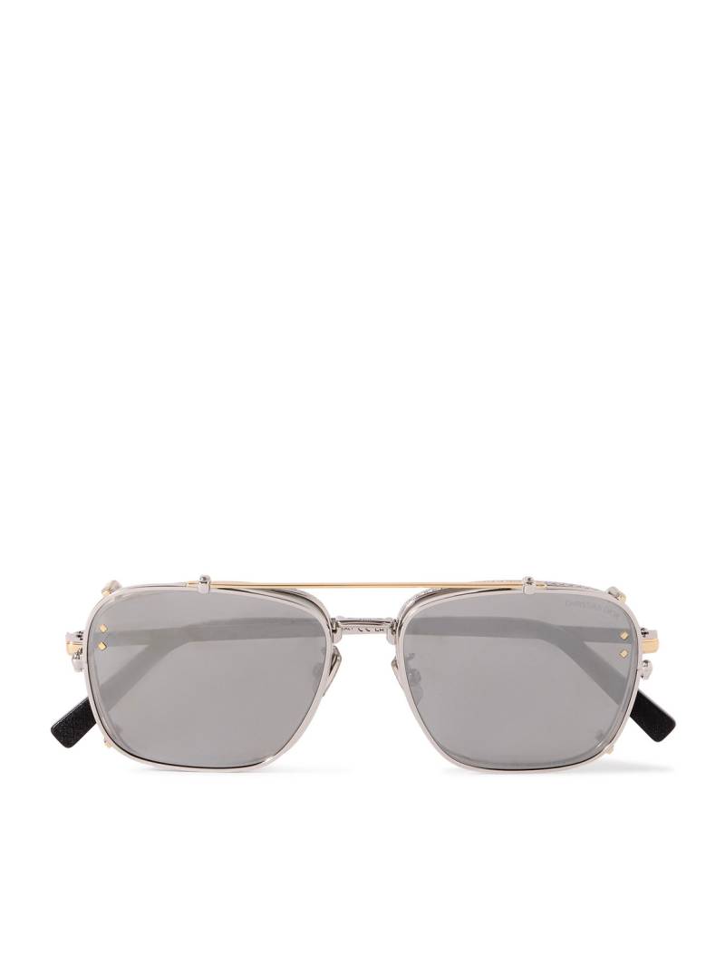 Dior Eyewear - CD Diamond S4U Aviator-Style Convertible Silver- and Gold-Tone Sunglasses - Men - Silver Dior Eyewear - CD Diamond S4U Aviator-Style Convertible Silver- and Gold-Tone Sunglasses - Men - Silver von Dior Eyewear