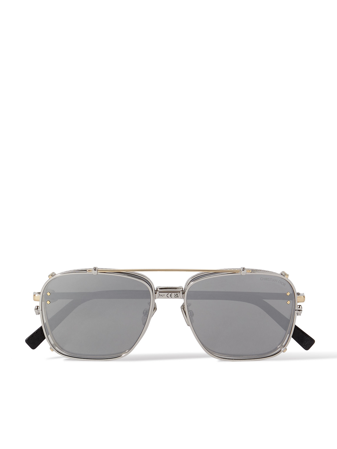 Dior Eyewear - CD Diamond S4U Aviator-Style Silver-Tone Sunglasses - Men - Silver von Dior Eyewear