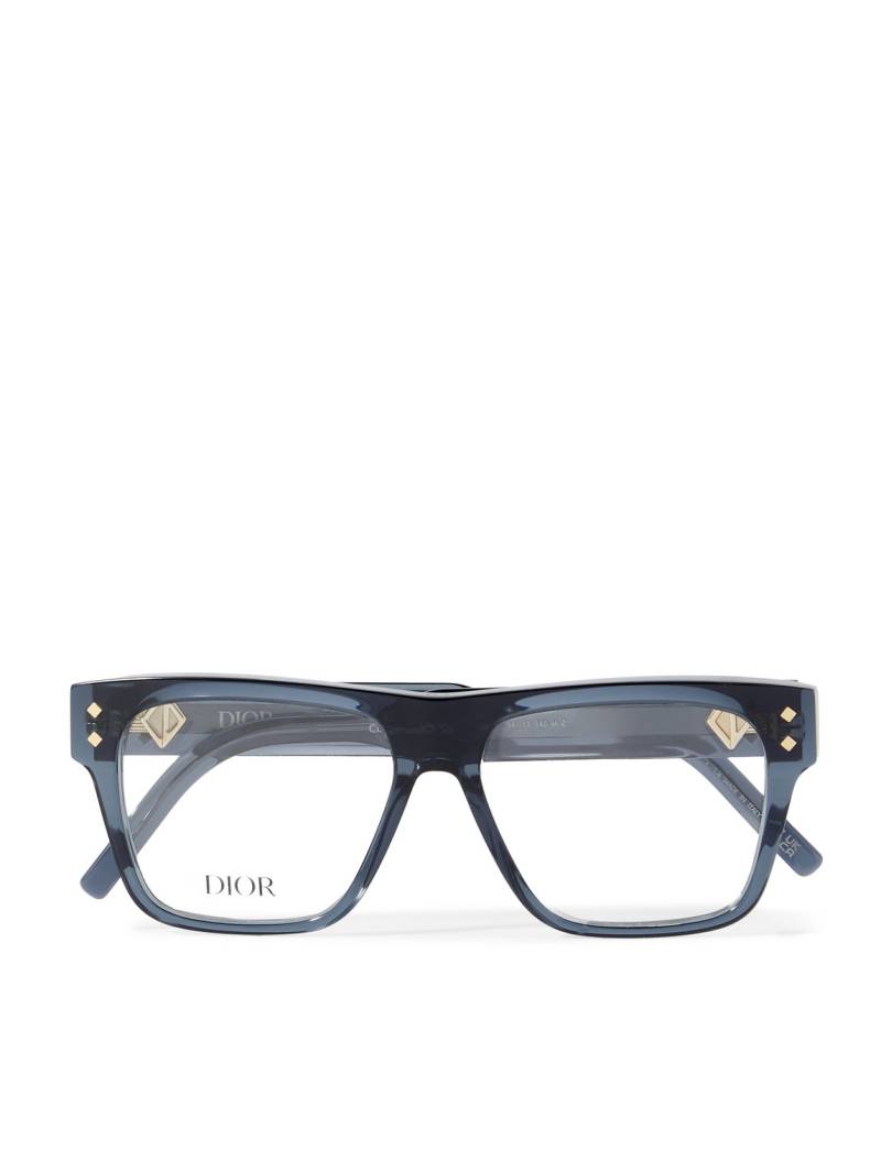 Dior Eyewear - CD Diamond S6I Square-Frame Acetate Optical Glasses - Men - Blue Dior Eyewear - CD Diamond S6I Square-Frame Acetate Optical Glasses - Men - Blue von Dior Eyewear