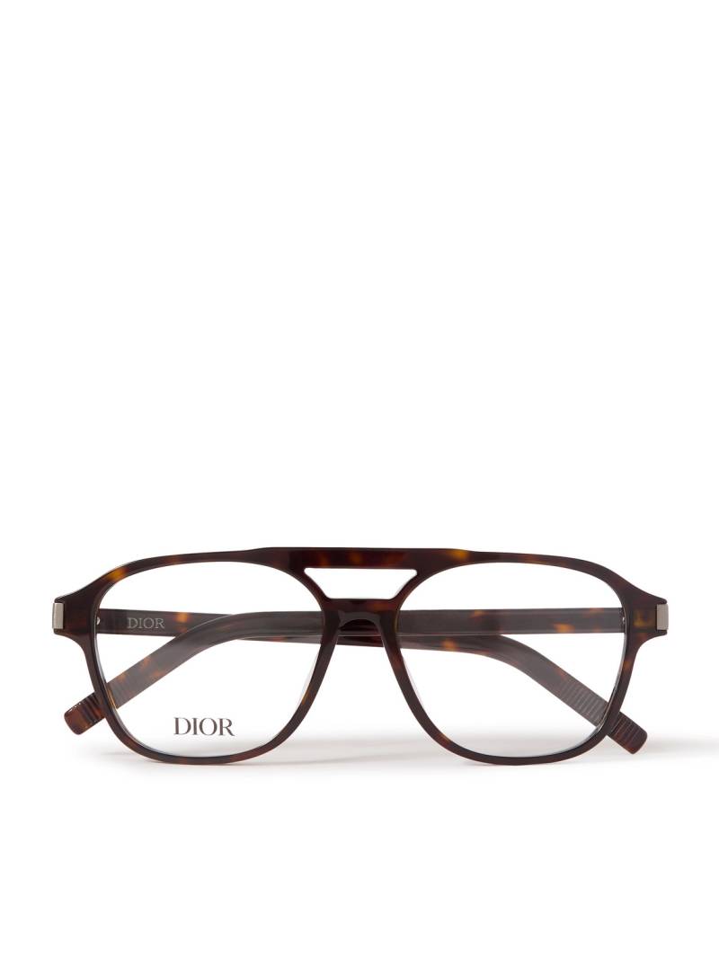 Dior Eyewear - CD IconO N1I Aviator-Style Tortoiseshell Acetate Optical Glasses - Men - Tortoiseshell von Dior Eyewear