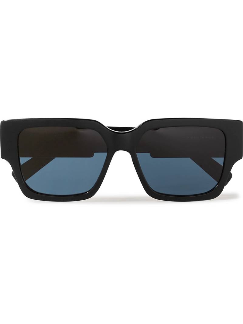 Dior Eyewear - CD SU Square-Frame Acetate and Silver-Tone Sunglasses - Men - Black von Dior Eyewear
