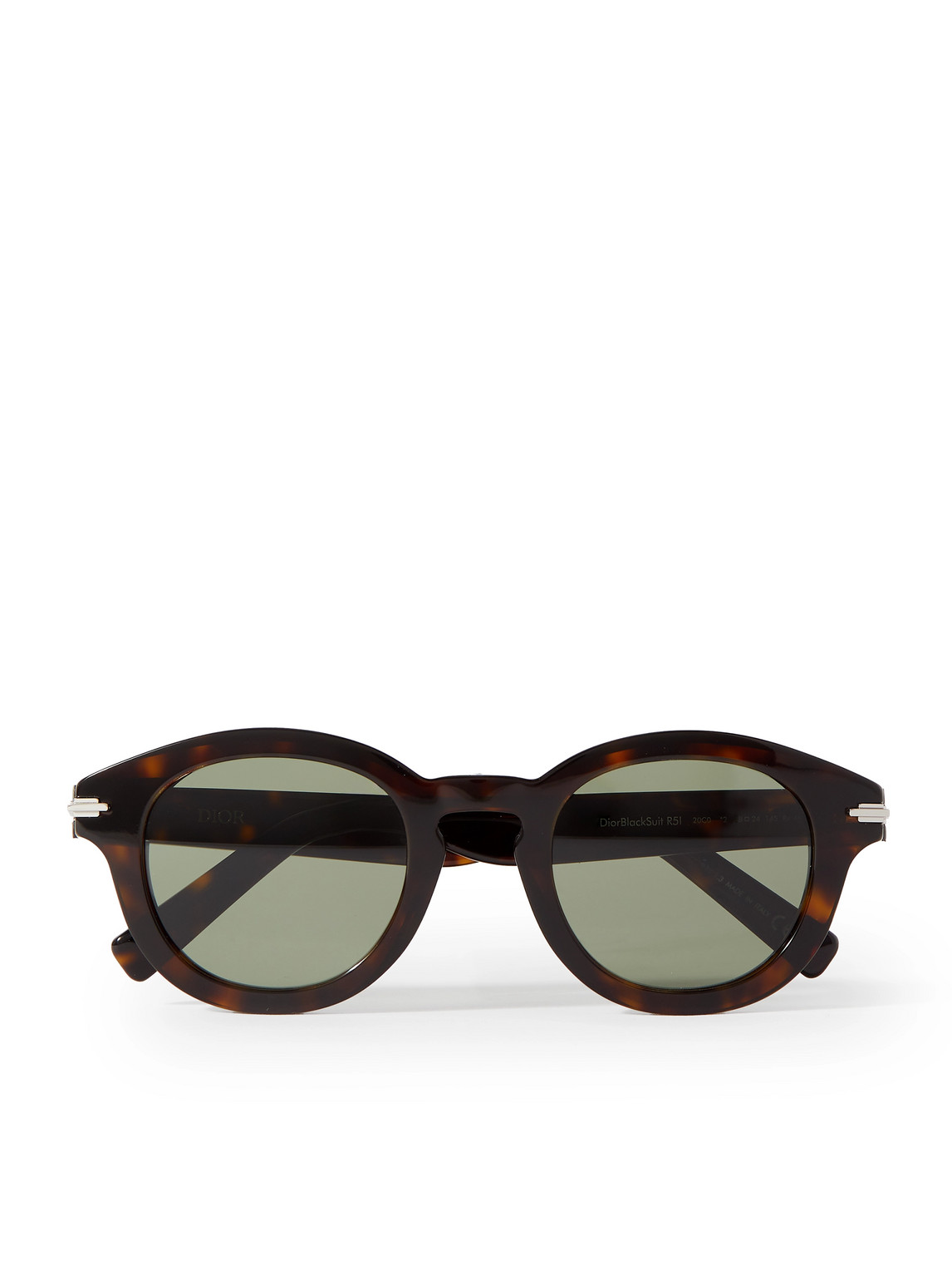 Dior Eyewear - DiorBlackSuit R5I Round-Frame Acetate Sunglasses - Men - Tortoiseshell von Dior Eyewear