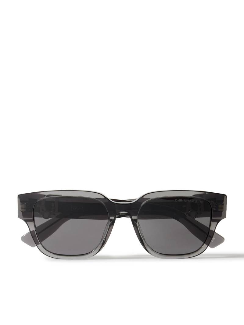 Dior Eyewear - DiorObliqueS1I Square-Frame Acetate Sunglasses - Men - Black Dior Eyewear - DiorObliqueS1I Square-Frame Acetate Sunglasses - Men - Black von Dior Eyewear