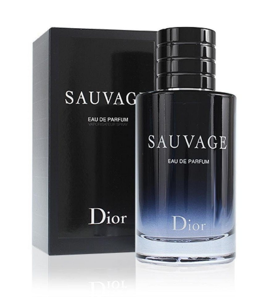 Dior Eau de Parfum Dior Sauvage Eau de Parfum Spray für Herren 100 ml, Nachfüllbarer Herrenduft mit frischer Bergamotte und Vanillenoten von Dior