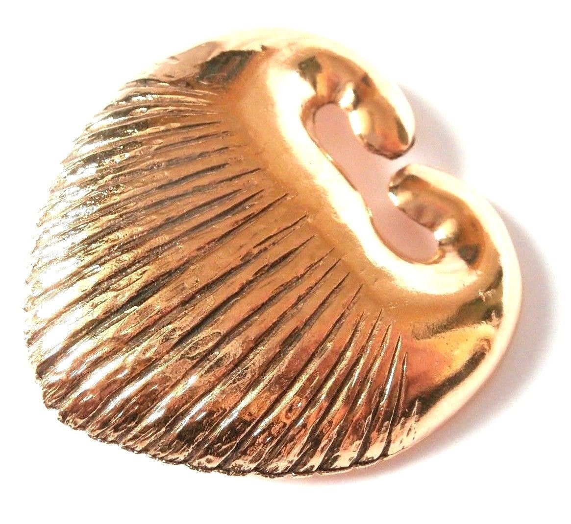 1980Er Jahre Rochas Signierte Herz Pin Brosche Nummer 143 Vergoldet von Dior4U