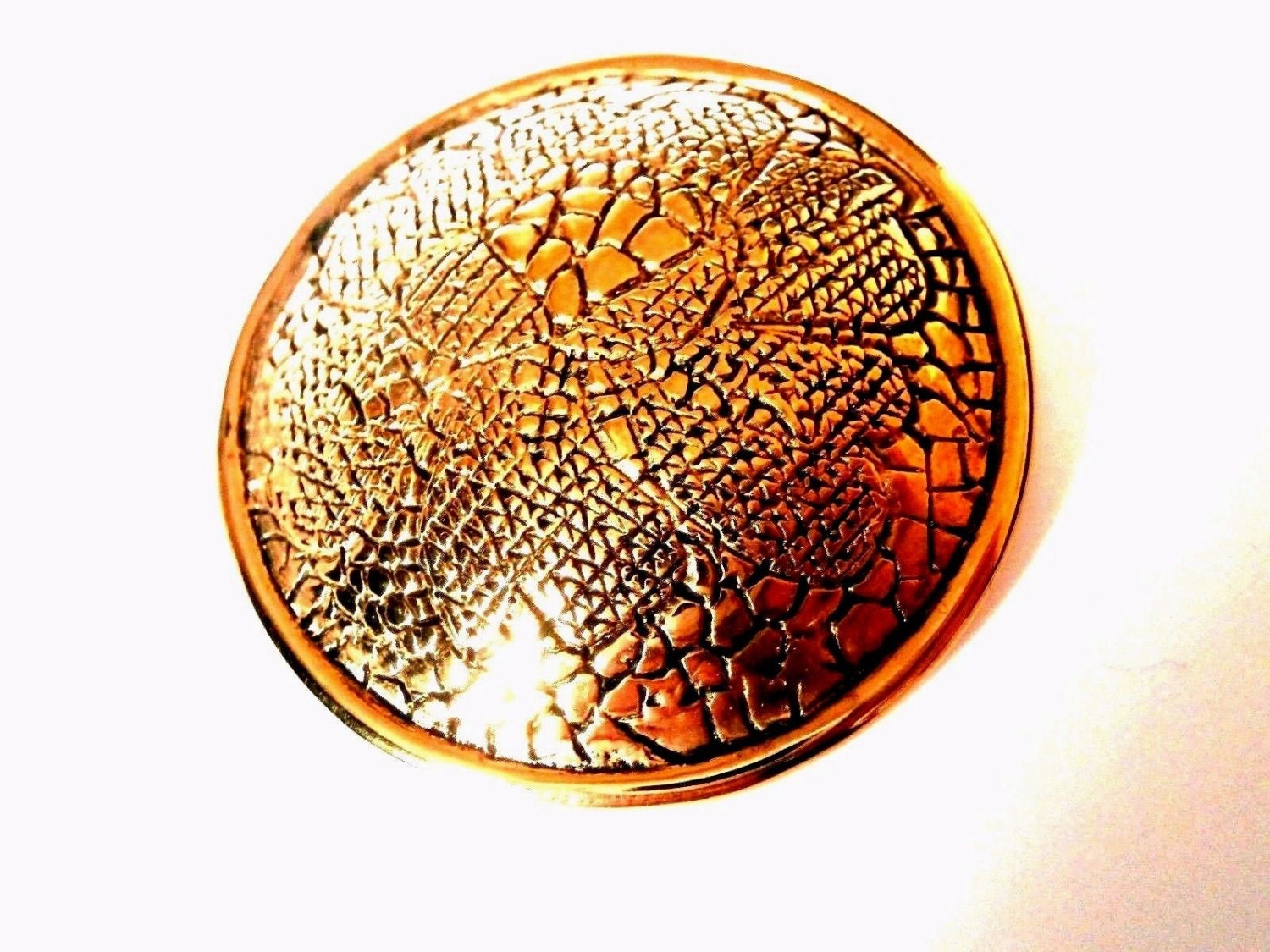 1980Er Jahre Rochas Signierte Vergoldete Pin Brosche Nummer 101 von Dior4U