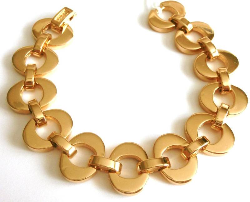 Christian Dior Armband Signiert -Vergoldet 7 5/8 "Lang - 38 Gramm Logo von Dior4U