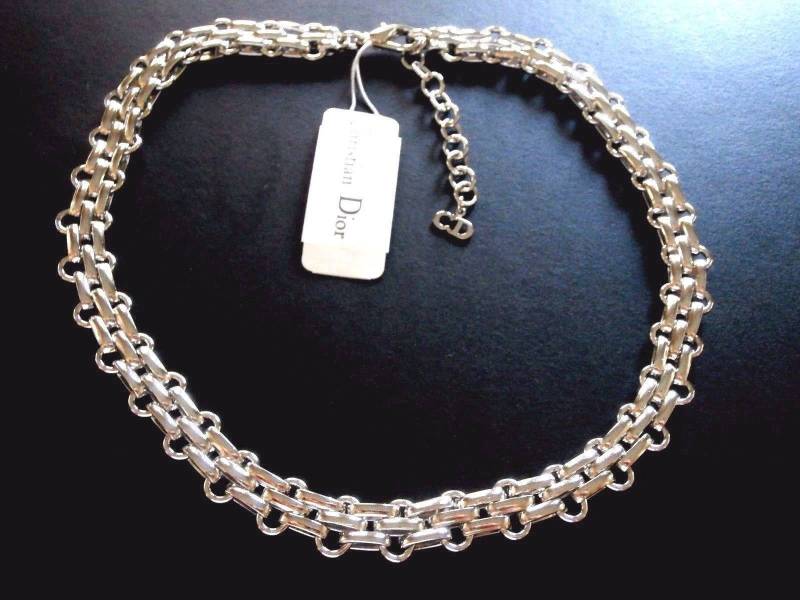 Christian Dior Halskette Mit Rhodinierter Kette von Dior4U