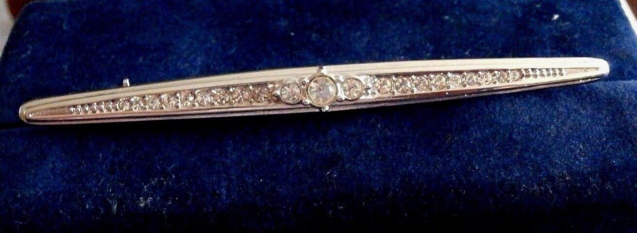 Christian Dior Kristallbrosche; Rhodium Überzogen Made in Den Usa von Dior4U