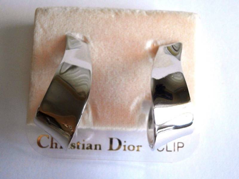 Christian Dior Ohrringe; Ohrclips, Rhodiniert Made in Usa von Dior4U