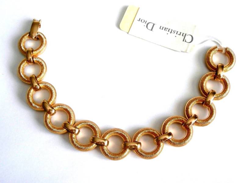 Christian Dior Signierte Armband Vergoldet 18 cm Lang 34 Gramm von Dior4U