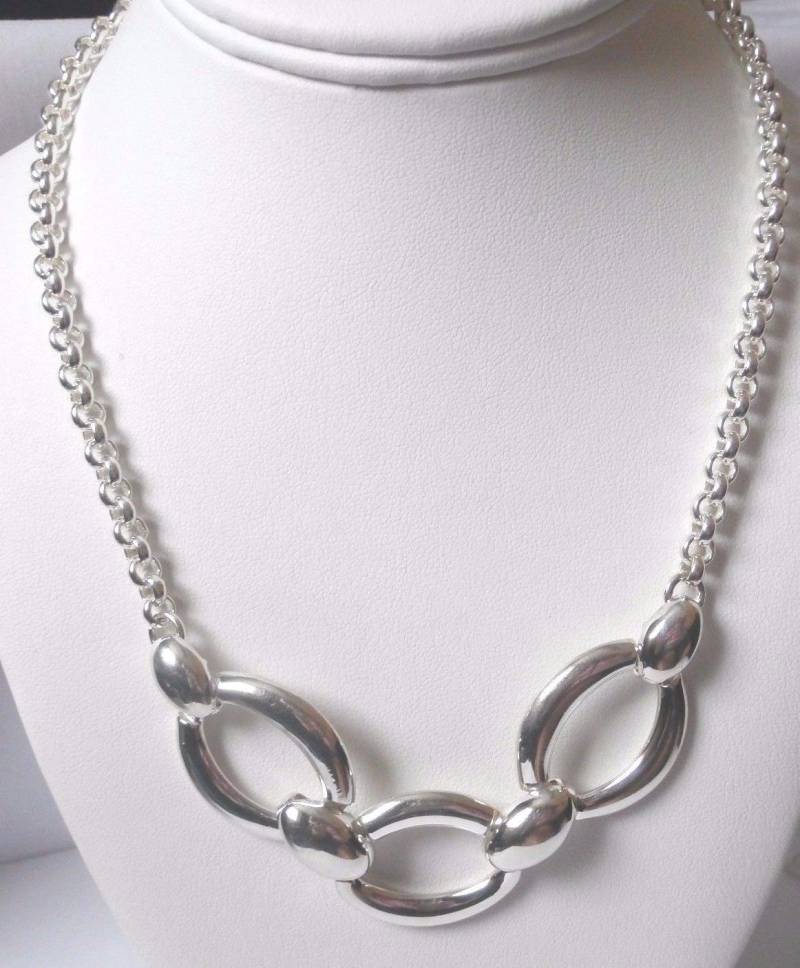 Christian Dior Signierte Halskette Sterling Silber .925 Made in Italy von Dior4U