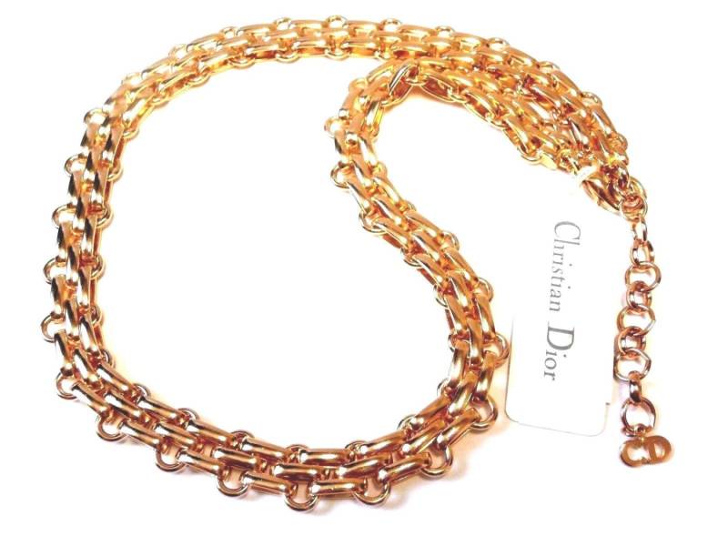 Christian Dior Signierte Halskette Vergoldet von Dior4U