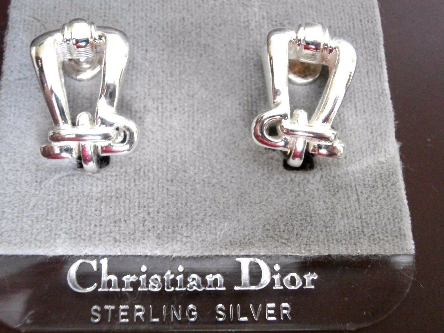 Christian Dior Sterling Silber Ohrclips, Ohrclips Made in Germany von Dior4U