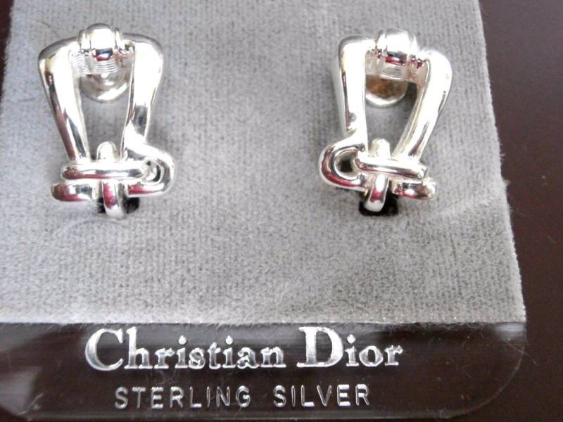 Christian Dior Sterling Silber Ohrclips, Ohrclips Made in Germany von Dior4U