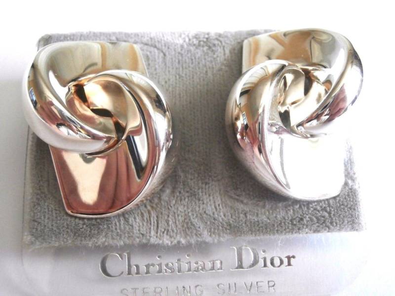 Christian Dior Sterling Silber Ohrclips, Ohrclips Made in Germany von Dior4U