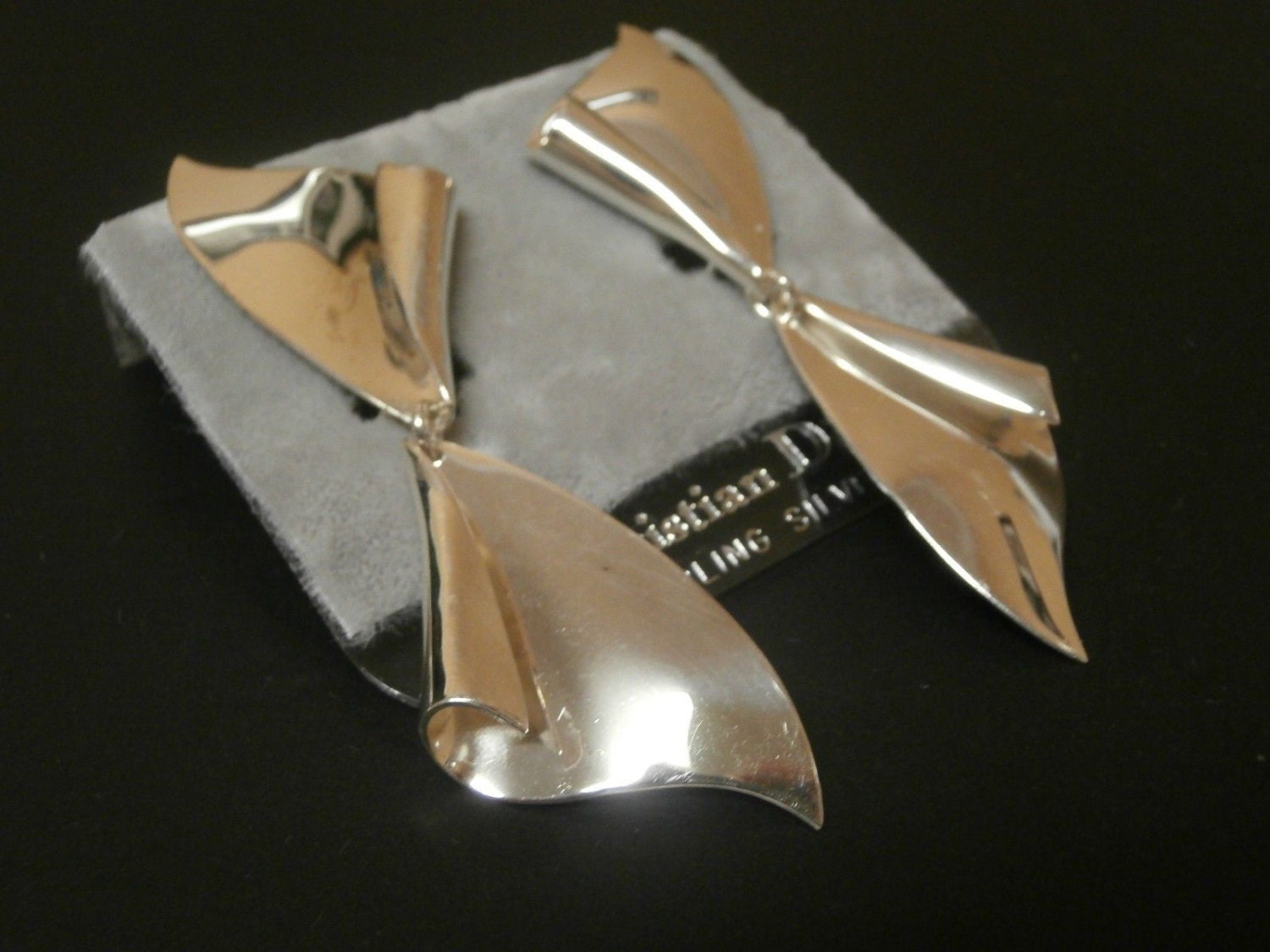 Christian Dior Sterling Silber Ohrclips, Ohrclips Made in Germany von Dior4U