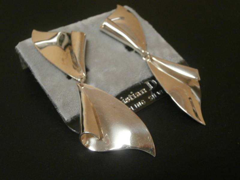 Christian Dior Sterling Silber Ohrclips, Ohrclips Made in Germany von Dior4U