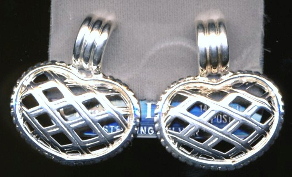 Christian Dior Sterling Silber Ohrringe; 14 Kt Ohrmuttern Made in Italy von Dior4U