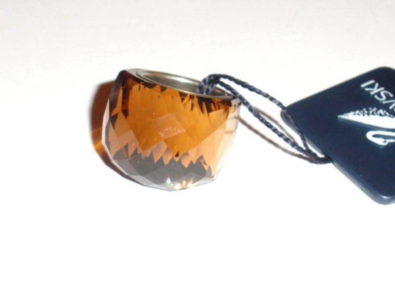 Daniel Swarovski Signed Paris Crystal Ring Gletschertopas Xs | 50 Größe 5 Mib Coa von Dior4U