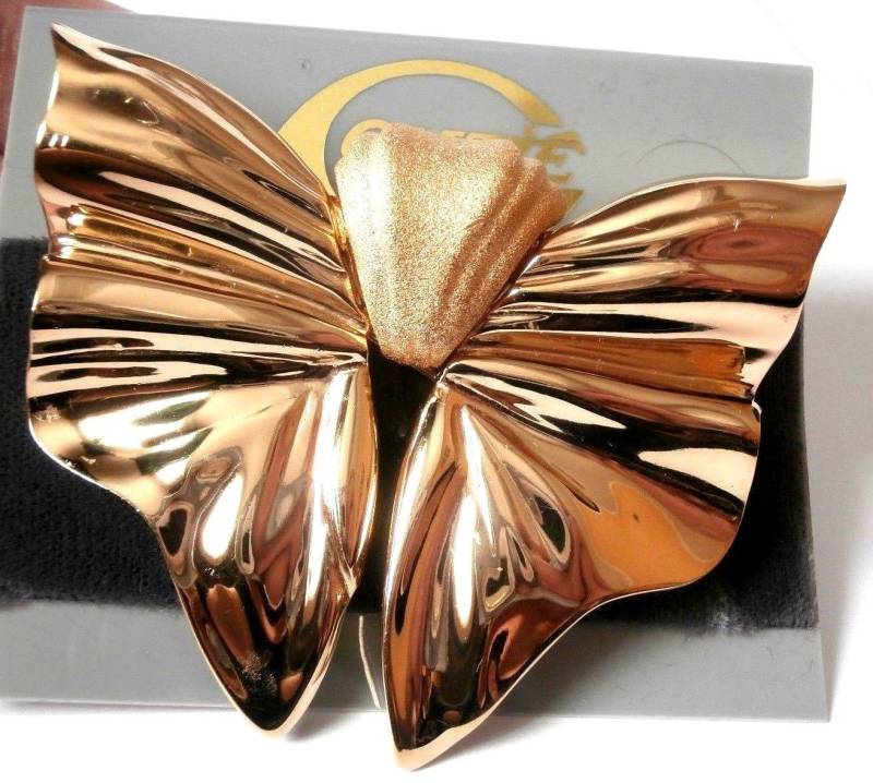 Gontie Paris Anstecknadel Vergoldet Schmetterling 1166 von Dior4U