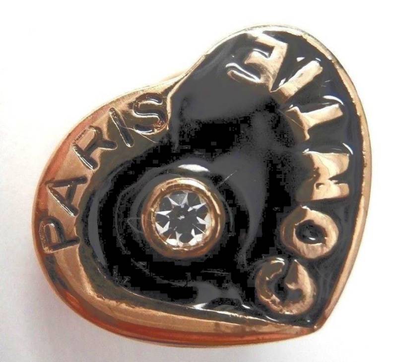 Gontie Paris Signierte Signature Heart Tac Pin 1246 Vergoldet von Dior4U