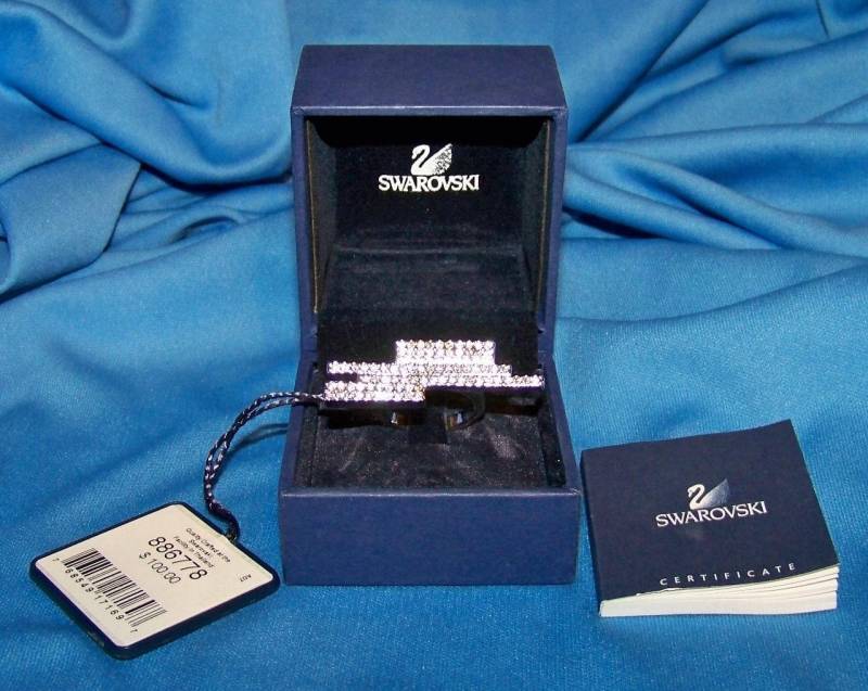 Signierter Swarovski Korrekt-Ring Mit Bergkristall in 925Er Silber M | 55 Gr. 7 von Dior4U