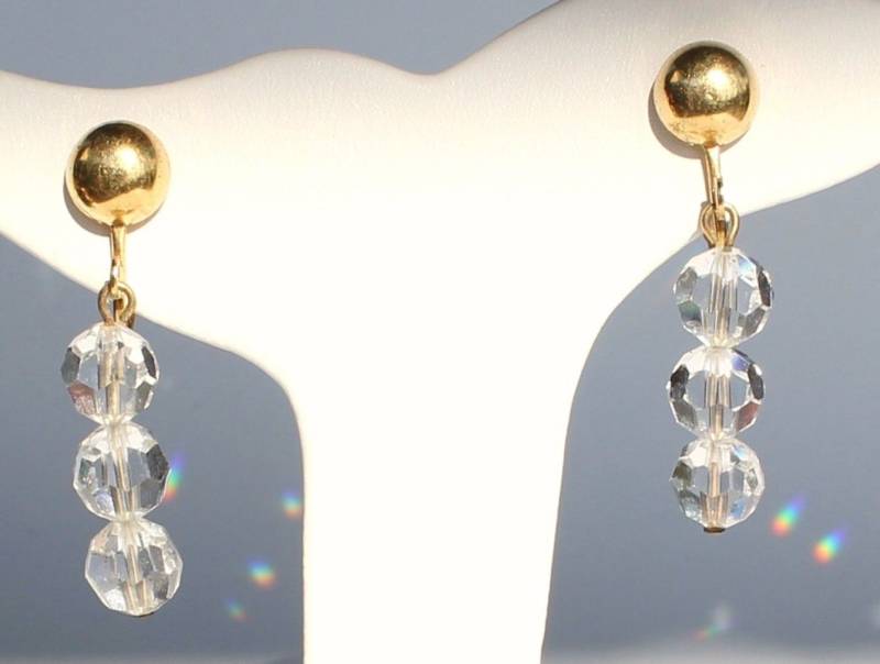 Swarovski Ohrclips Mit Klaren Kristallperlen von Dior4U