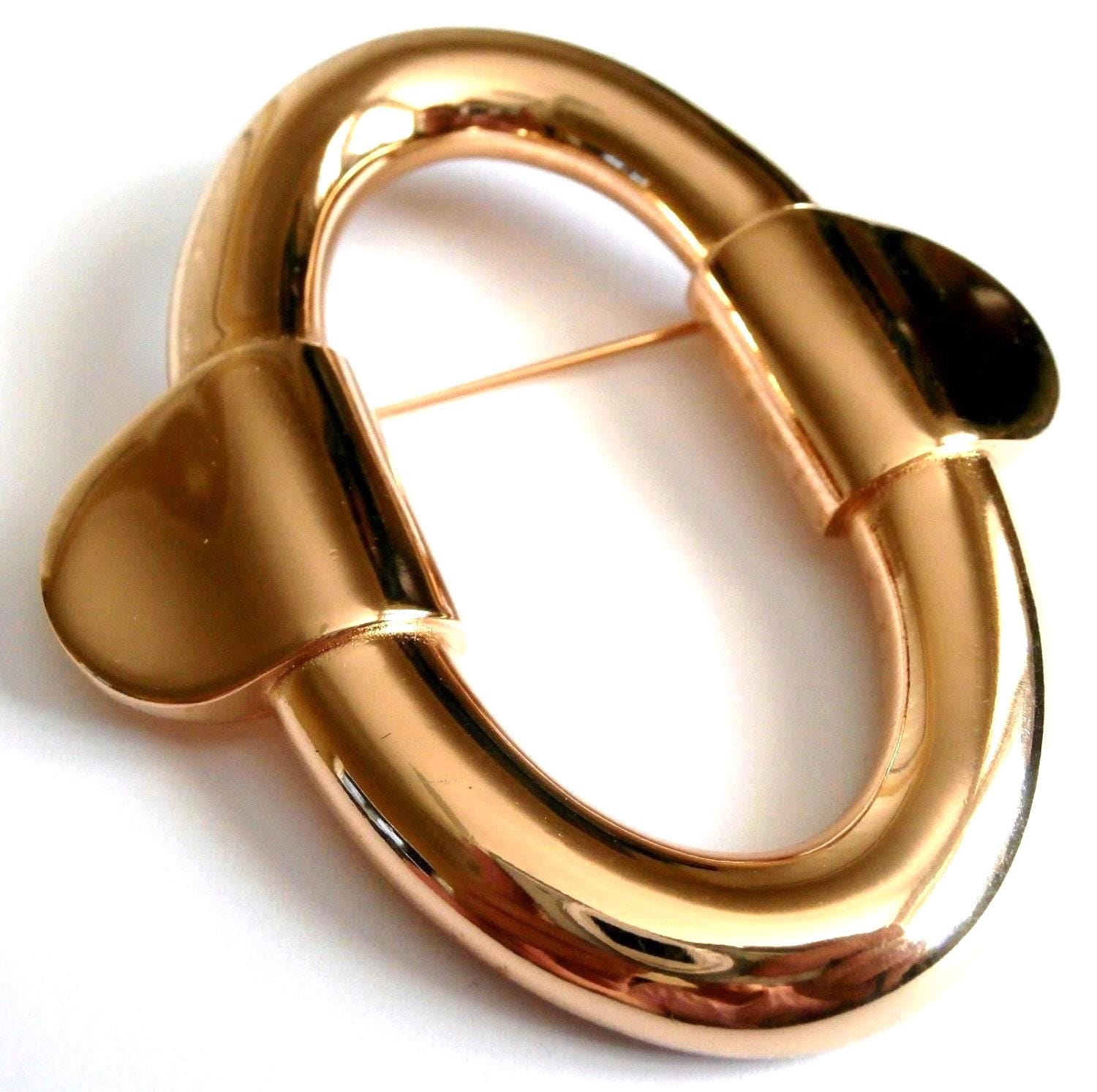 Vintage Christian Dior Brosche Anstecknadel, Vergoldet von Dior4U