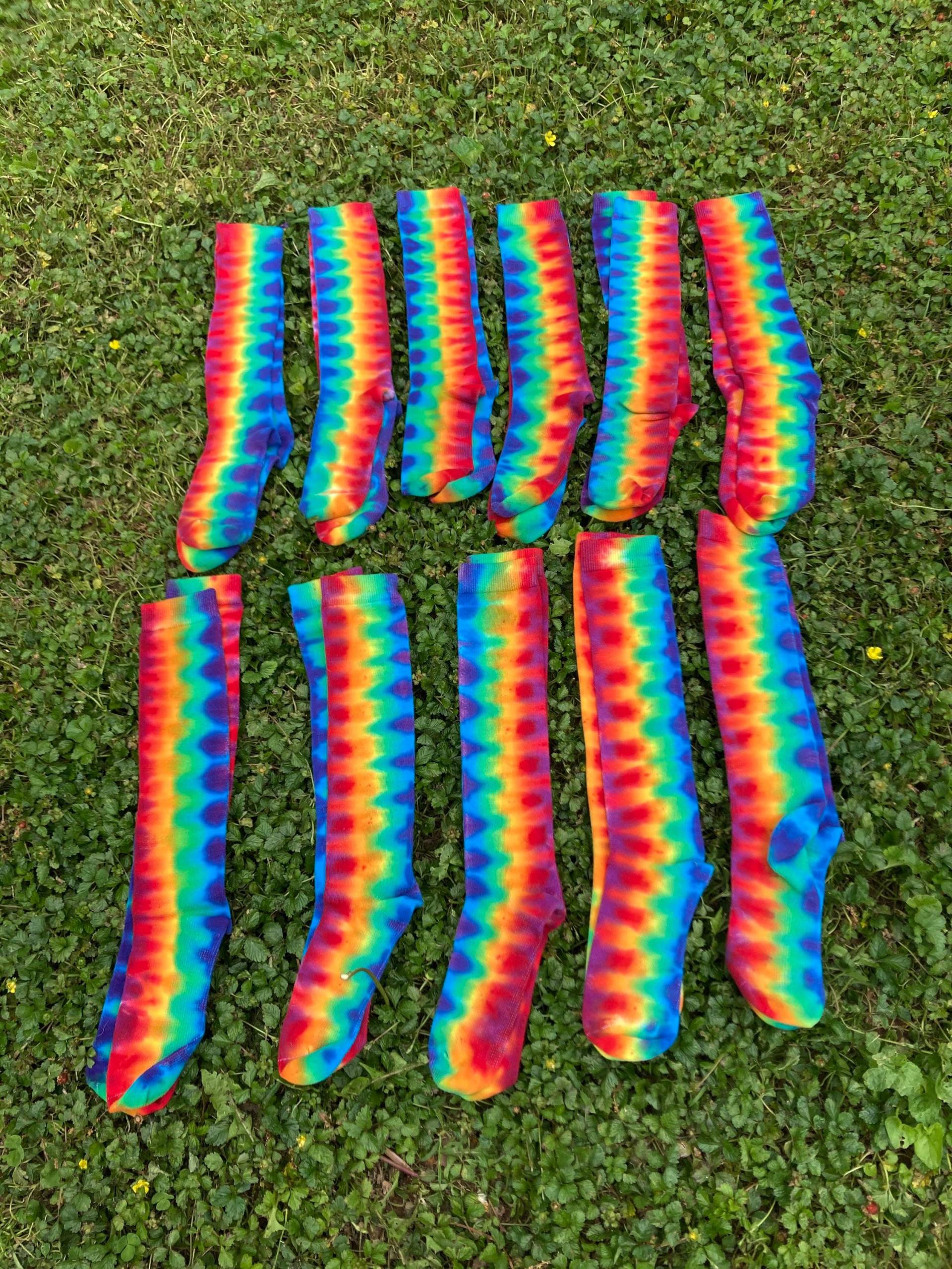 Kniestrümpfe Für Erwachsene Custom Tie Dye | Farben Zur Auswahl Kniestrümpfe Für Erwachsene Custom Tie Dye | Farben Zur Auswahl von DippyHippieTieDyes