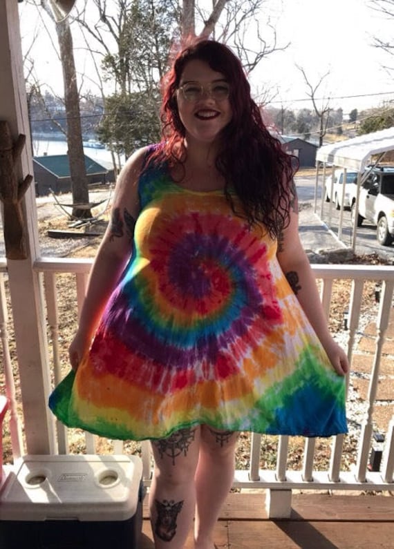 Tank Hi Lo Kleid Erwachsene Tie Dye Custom Xs-2X | Sie Wählen Farben Und Batikstil Tank Hi Lo Kleid Erwachsene Tie Dye Custom Xs-2X | Sie Wählen Farben Und Batikstil von DippyHippieTieDyes