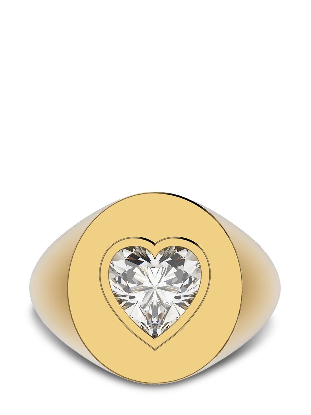Direggio 18kt Gelbgold-Siegelring mit Diamant von Direggio