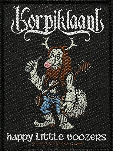 KORPIKLAANI Aufnäher HAPPY LITTLE BOOZERS Patch gewebt 7,5 x 10 cm von Direkt lieferbar - innerhalb von 48 Stunden wird von uns versendet. Directly available