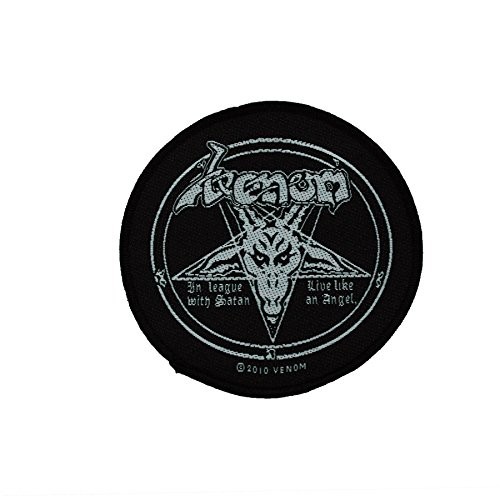 VENOM Aufnäher IN LEAGUE WITH SATAN Patch 9 cm von Direkt lieferbar - innerhalb von 48 Stunden wird von uns versendet. Directly available