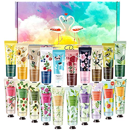 Smobea Plant Duftcreme, 20 x 30 ml Mini-Handcreme-Geschenkset, tägliche Feuchtigkeitscreme-Hände, tief feuchtigkeitsspendend und nahrhaftes, natürliches Aloe und Vitamin E. von SmoBea