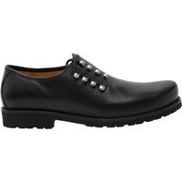 Dirndl+bua Trachten-Haferlschuh mit seitlicher Schnürung und Blockabsatz in 6,5 von Dirndl+bua