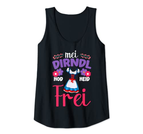 Damen Damen Dirndl Hod Heid Frei Bierzelt Bierfest Tank Top von Dirndl Ersatz Trachten Geschenk Bierfest