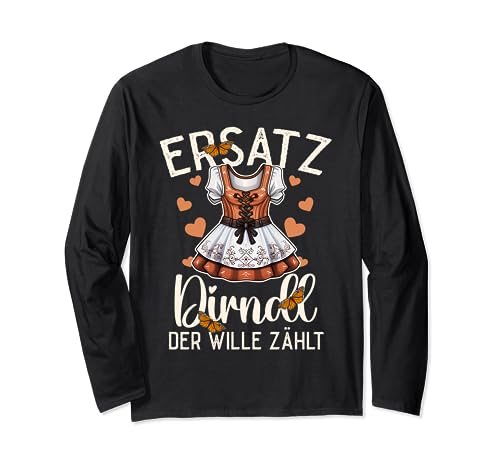 Ersatz Dirndl Langarmshirt Ersatz Dirndl Langarmshirt von Dirndl Ersatz & Trachtenshirt für Oktoberfest Shop
