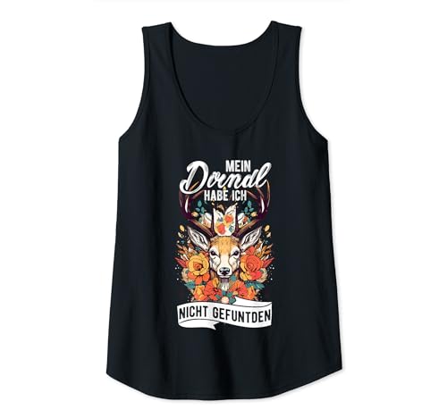 Damen Mein Dirndl Habe Ich Nicht Gefunden Dirndl Volksfest Bier Tank Top von Dirndl Jäger Bierkrug Lustig Geschenke Designs