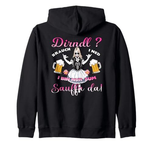 Dirndl Brauch i ned Kompatibel Oktoberfest Damen Lausmadl Kapuzenjacke von Dirndl T-shirts Damen Trachten Ersatz Trachten
