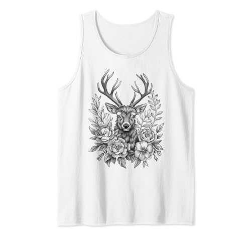 Damen Tracht Hirsch für Dirndl und Lederhose schwarz weiß Tank Top Damen Tracht Hirsch für Dirndl und Lederhose schwarz weiß Tank Top von Dirndl Tracht für Damen & Bierzelt Fest Designs