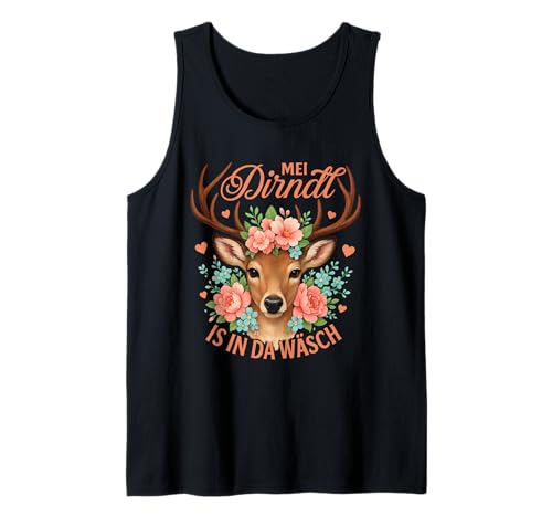 Oktoberfest Mein Dirndl ist in der Wäsche Tank Top von Dirndl loop dirndl apron dirndl trend tee