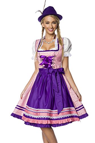 Dirndline Damen Premium Dirndl Kleid f?r besondere Anl?sse, rosa/lila, XS von Dirndline