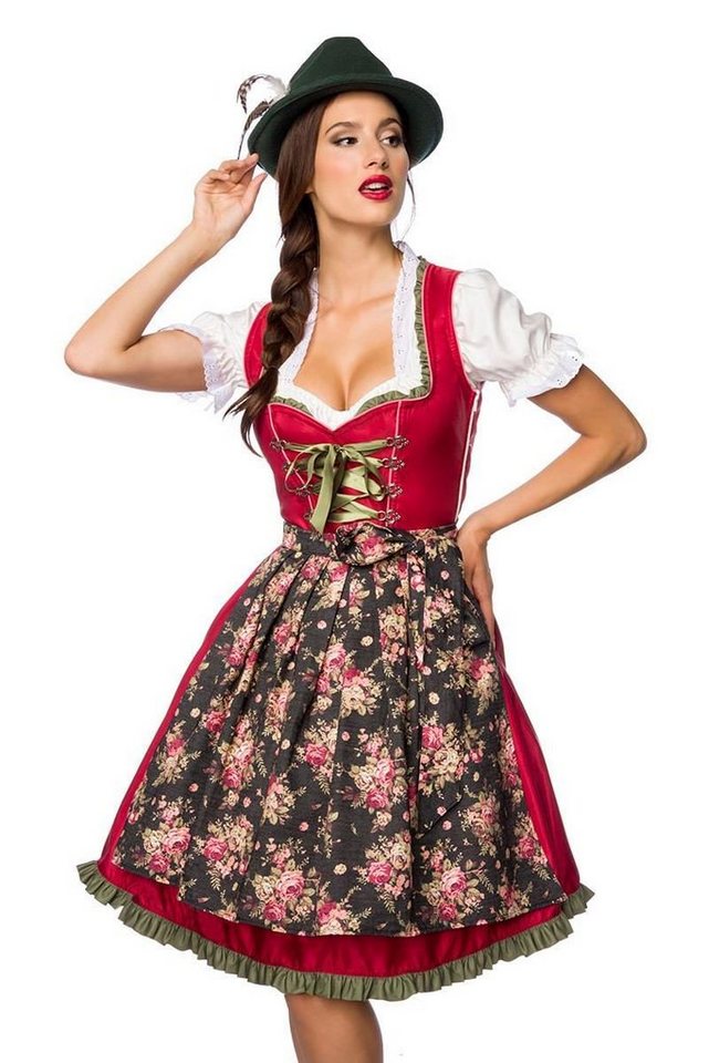 Dirndline Dirndl Verträumtes Dirndl mit Denim, 2-teiliges Set (Dirndl + Schürze) von Dirndline