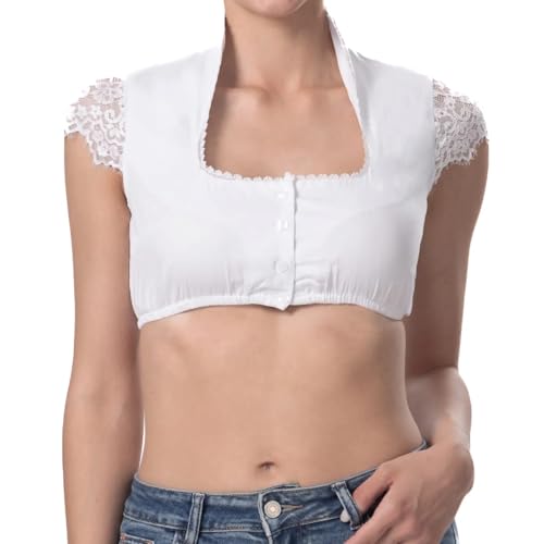 Dirndlparty Dirndl Bluse Damen Kurzarm Dirndlbluse Weiß Dirndlbluse Damen Eckiger Ausschnitt Elegant Stehkragen Flügelärmel Baumwolle Trachtenblusen für Damen für Oktoberfest, Größe 38 Dirndlparty Dirndl Bluse Damen Kurzarm Dirndlbluse Weiß Dirndlbluse Damen Eckiger Ausschnitt Elegant Stehkragen Flügelärmel Baumwolle Trachtenblusen für Damen für Oktoberfest, Größe 38 von Dirndlparty