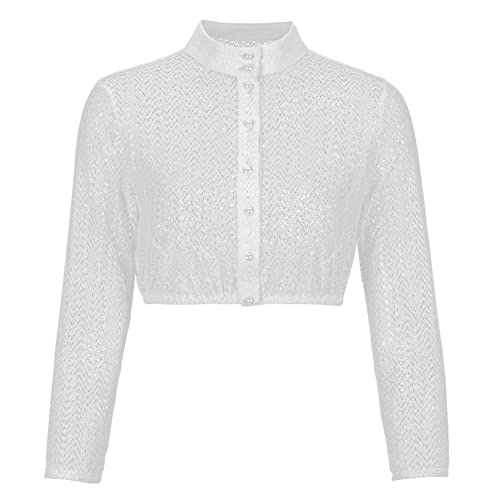 Dirndlwelle Dirndl Bluse Damen Hochgeschlossen Langarm Dirndlbluse Hochgeschlossen 3/4 Arm Dirndlbluse Hochgeschlossen 3/4 Arm Dirndlbluse Langarm Dirndlblusen Oktoberfest Damen Bluse Größe 44 von Dirndlwelle